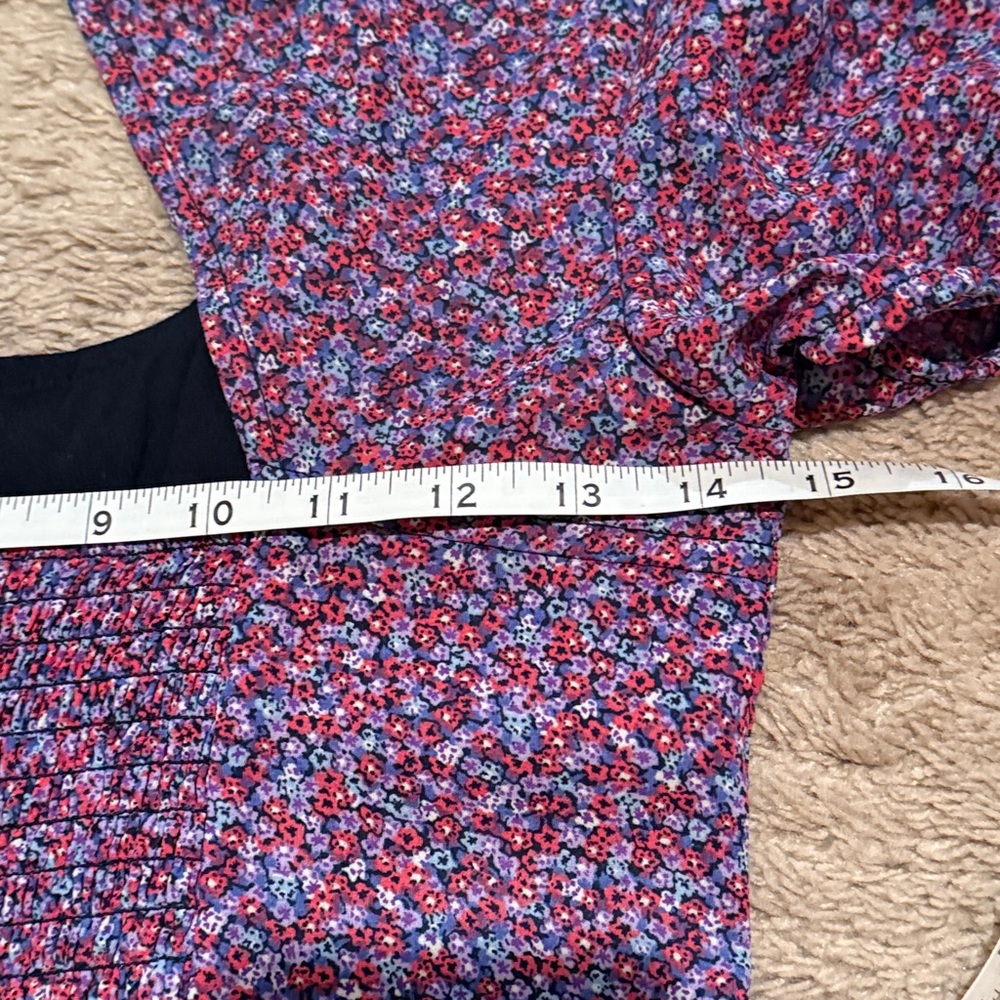Abercrombie & Fitch Purple Ditsy Floral Backless Corset Dress size XS - Picture 15 of 16